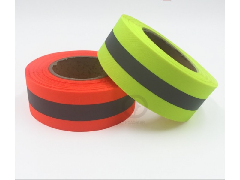 Reflective textile tape for clothing 40 mm / 100 m FABRAVA